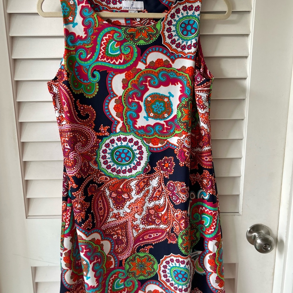Jude Connally Multicolor Paisley Mini Dress